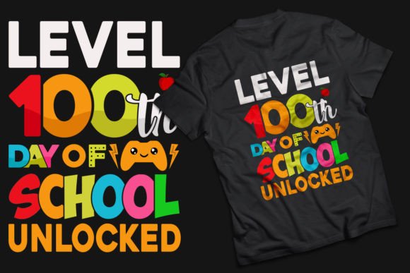 100th Days of School Graphic for T-Shirt Designs