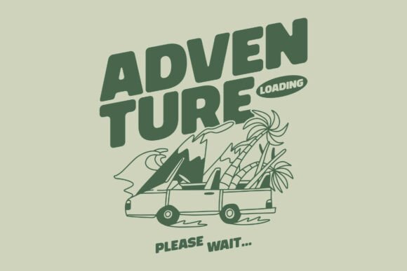 Adventure Loading: Graphics for T-Shirt Designs