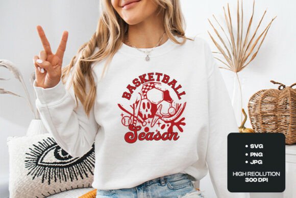 Basketball Season Graphic SVG for T-Shirt Designs