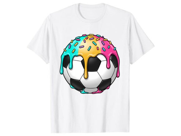 Colorful Ball Graphic Soccer T-Shirt: Graphics for T-Shirt Designs