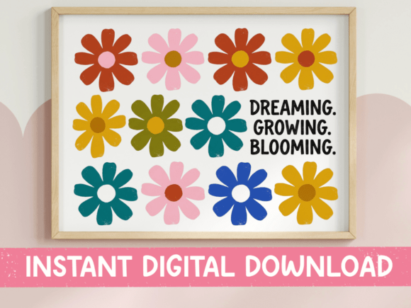 Dreaming Growing Blooming SVG: Graphics for T-Shirt Designs