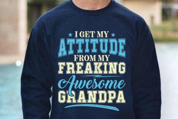 Funny Grandpa Tee: Graphics & T-Shirt Designs