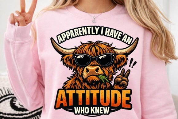 Highland Cow Graphics for T-Shirt Designs
