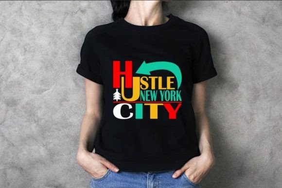 Hustle NYC Graphics for T-Shirt Designs