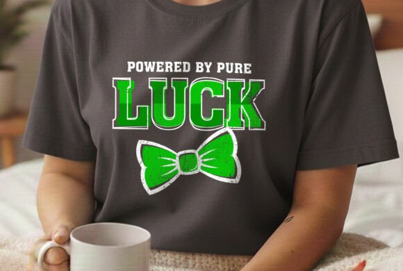 Powered by Pure Luck Festive Graphic Svg for T-Shirt Designs