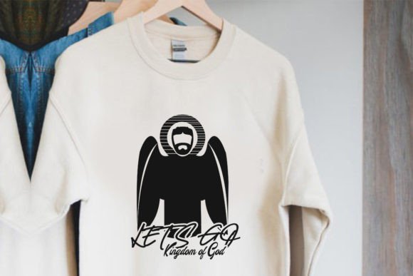 Retro Jesus SVG for T-Shirt Designs & Graphics