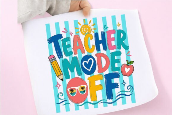 Teacher Summer Holiday Graphics for T-Shirt Designs