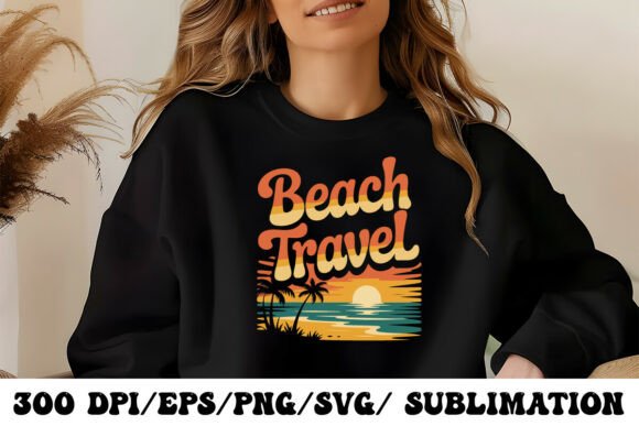 Tropical Vacation Typography Graphic for T-Shirt Designs & Graphics