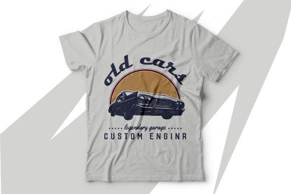 Vintage Car Graphics for Classic T-Shirt Designs